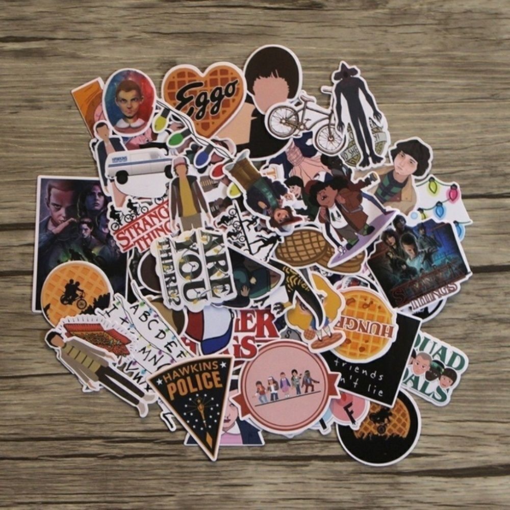 25 Stranger Things Stickers no duplicates, decal, laptop, water bottle, helmet - Picture 2 of 8